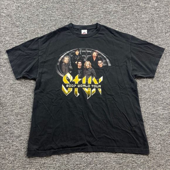 Alstyle Apparel & Activewear Other - Y2K 2000s Styx Grunge‎ Rock Band Tour Graphic Black T Shirt Size XL
